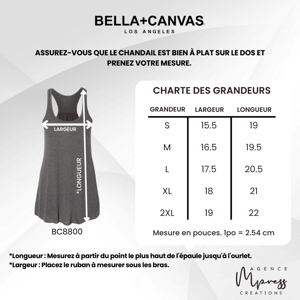 Camisole Femme ample Bella Canvas Camisole Femme ample Bella Canvas