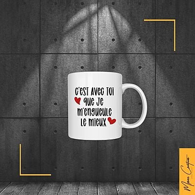 Tasse - C'est avec toi que je m'engueule le mieux