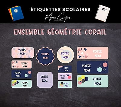 Étiquettes thématique Corail