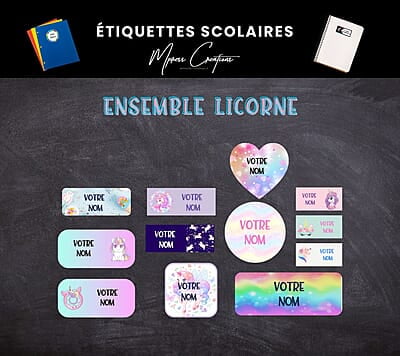 Étiquettes thématique Licorne