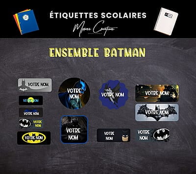 Étiquettes thématique Batman