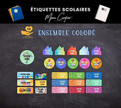 Étiquettes thématique Coloré