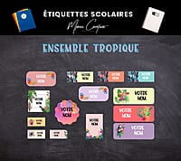 Étiquettes thématique Tropique Étiquettes thématique Tropique