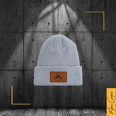 Tuque Beanie Accent - Patch en cuir